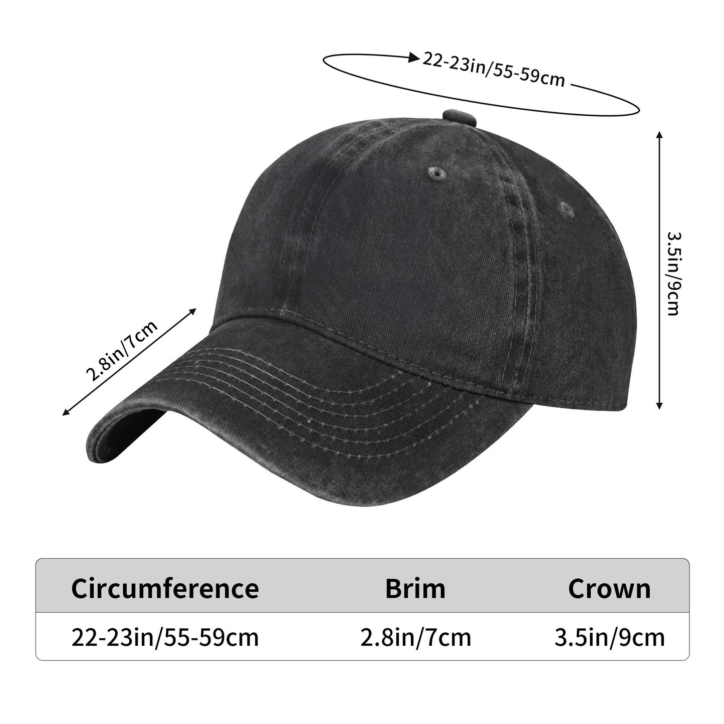 Baseball Hats (Water-washed baseball cap)